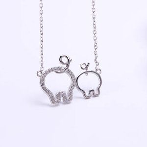 Best Buds White gold plated over sterling silver